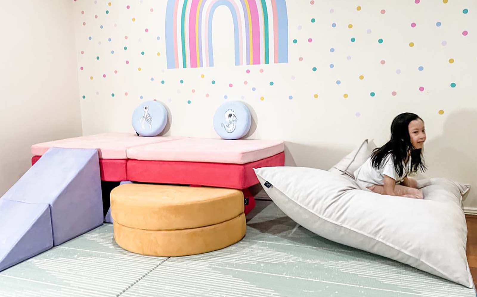 Buddy Play Sensory Crash Pad - Sandy Beige