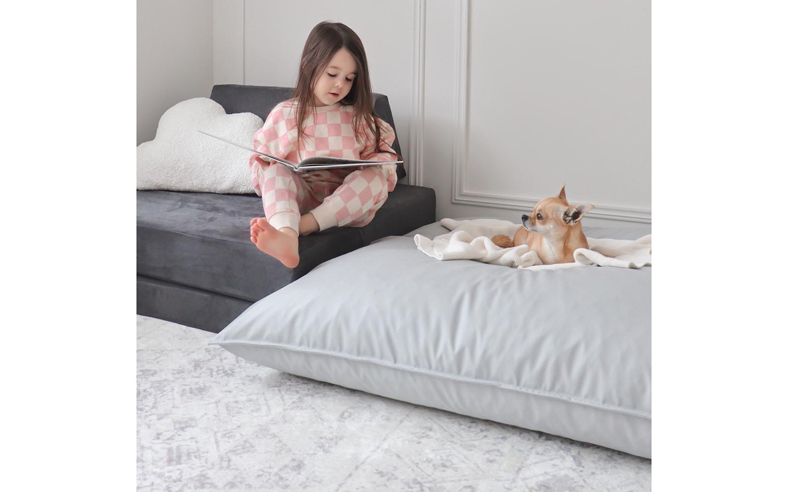Buddy Play Sensory Crash Pad - Pebble Grey
