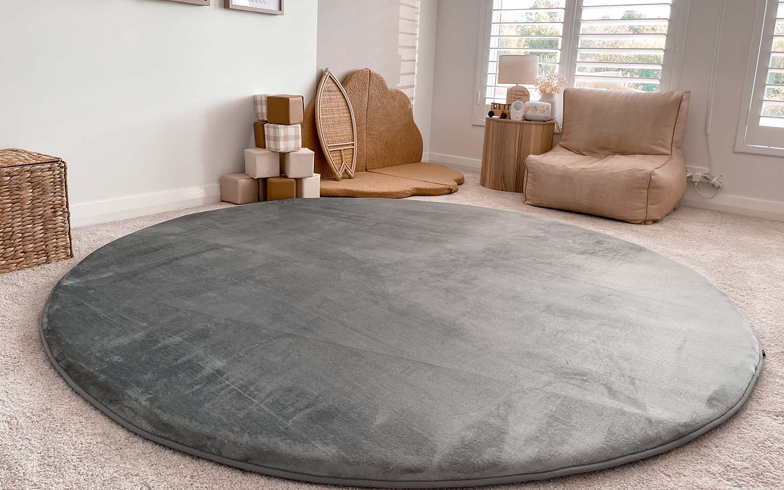 Buddy Play Cloud Mat - Glacier Grey